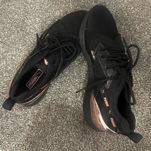Puma Black Athletic Lace-Up Trainer